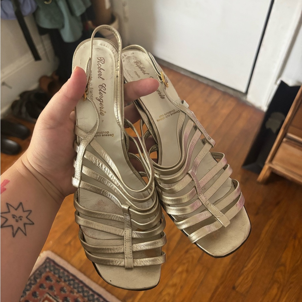 Robert Clergerie Silver Sandals